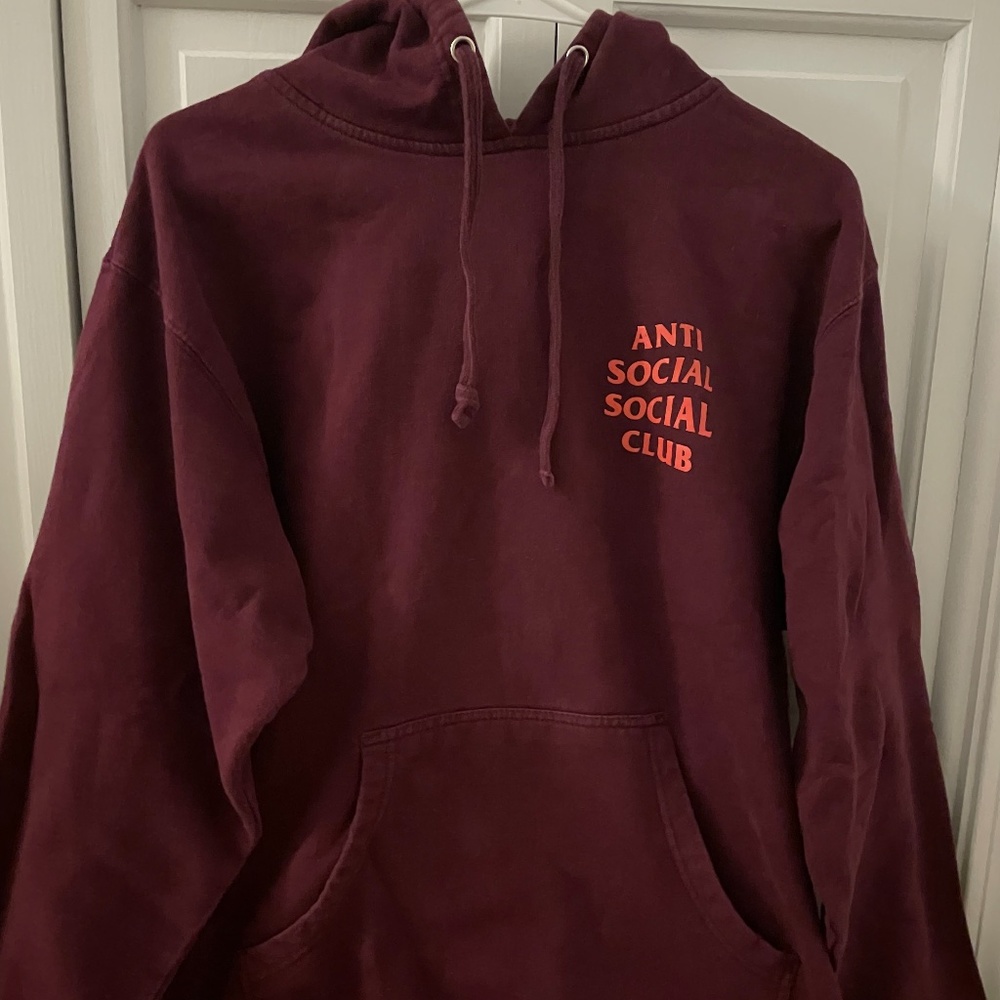 Anti Social Social Club "Lost Feelies" Maroon Hoodie